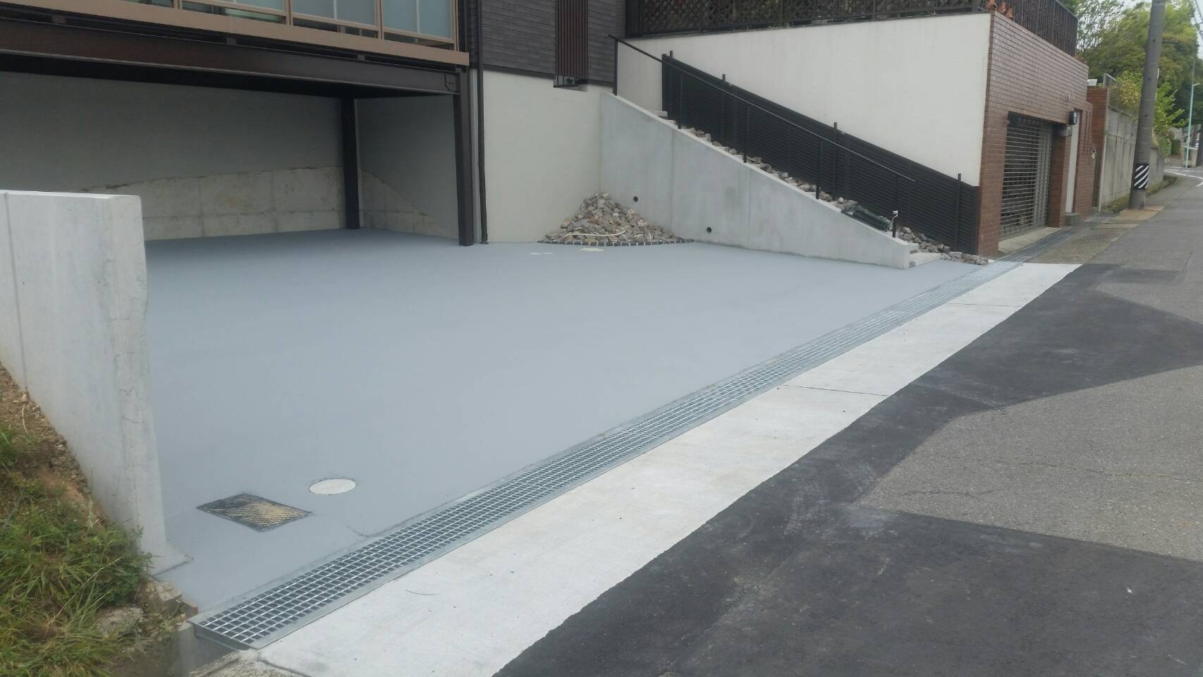 名古屋天白鉄骨デッキ駐車場塗り床3